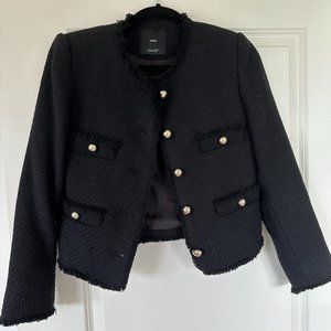 Black Tweed Blazer